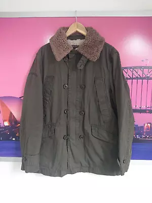Buy Pretty Green Swedish Parka Jacket Sherpa Fleece Lined Fur Mod | Large / Medium • 79.99£