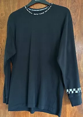 Buy Vans Off The Wall Black T Long Sleeve Size M • 4£