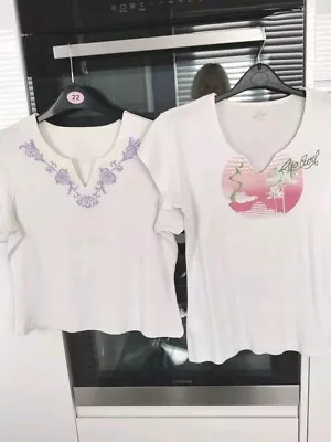 Buy Ladies Tops T Shirts 36 Inch Bust White • 0.99£
