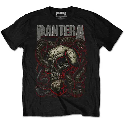 Buy Pantera Serpent Skull Black T-Shirt NEW OFFICIAL • 14.89£