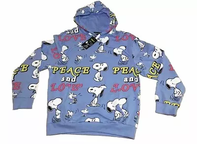 Buy NWT Peanuts* Snoopy & Woodstock *Love And Peace Sweatshirt Size Large Unisex • 24.13£