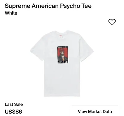Buy Supreme American Psycho Tee Size XXL • 65£