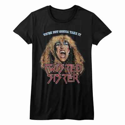Buy Twisted Sister Not Gonna Take It Black Junior Women's T-Shirt • 23.49£