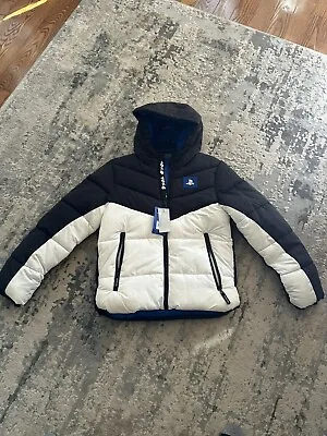 Buy PlayStation Padded Winter Rain Coat Puffer Jacket Hooded  12-13 YR OLD • 3.91£