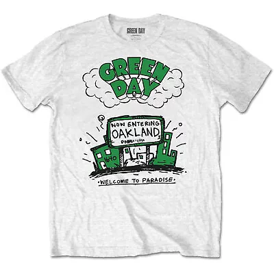 Buy Green Day Welcome To Paradise White T-Shirt NEW OFFICIAL • 15.19£