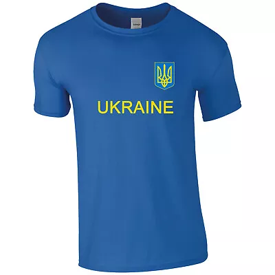 Buy Ukraine Printed  Euro  T Shirt Football Your Country  Pristine Finish • 11.99£