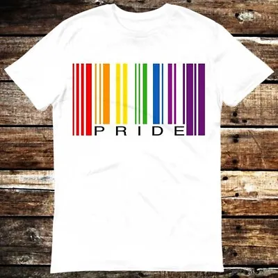 Buy Rainbow Pride Barcode Price Tag LGBT Q+ Gay T Shirt 6255 • 6.35£