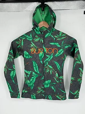 Buy Burton Hoodie Women's Sz S Floral Print DryRide Full Zip Up Sweatshirt U2 • 28.16£