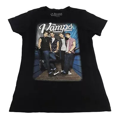 Buy The Vamps Concert Graphic T Shirt Black With Group Photo Size L 100% Cotton NEW • 9.46£