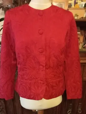 Buy Damart - Happy D - Jacket Blazer - Red - Size 10 • 5£