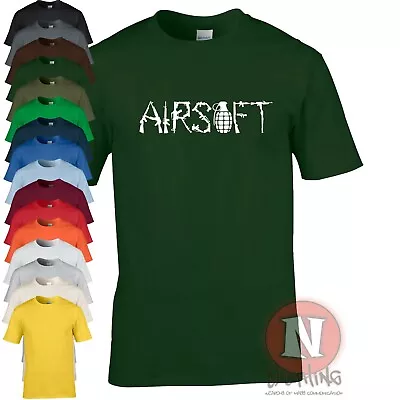 Buy Airsoft Weapons Design T-shirt Unique And Exclusive To Naughtees Clothing • 13.99£