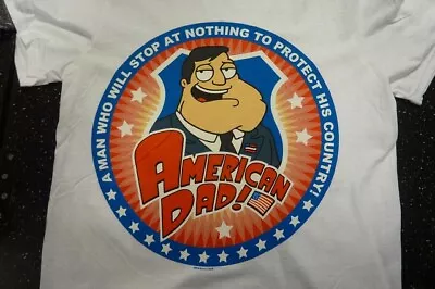Buy American Dad - A Man Who Will Stop At Nothing To Protect Official T Shirt  • 6.99£