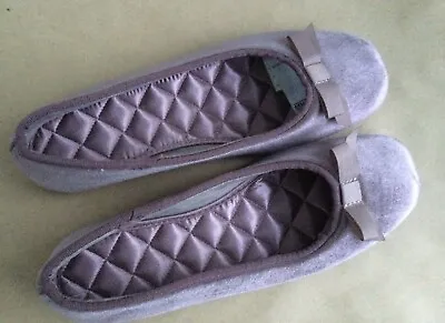 Buy M &S Slippers Size 6 Ladies With Padded Insoles Birthday Spring Summer Ballet • 12.50£