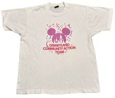 Buy Disneyland Community Action Team 1986 Single Stitch T Shirt Size XL • 25£
