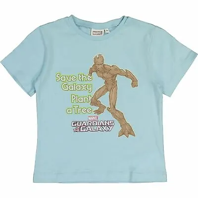 Buy MARVEL Boys' Kids' Guardians Of The Galaxy T-shirt, Light Blue, Size 3 Years • 8.93£