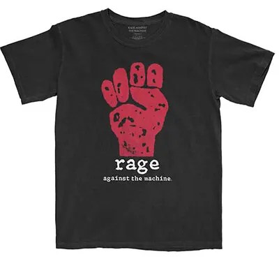 Buy Rage Against The Machine Red Fist Official Tee T-Shirt Mens Unisex • 17.13£