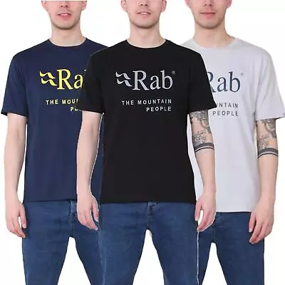 Buy Rab Mens T Shirt Stance Mountain SS Graphic Print Logo Crew Neck Tee • 14.99£