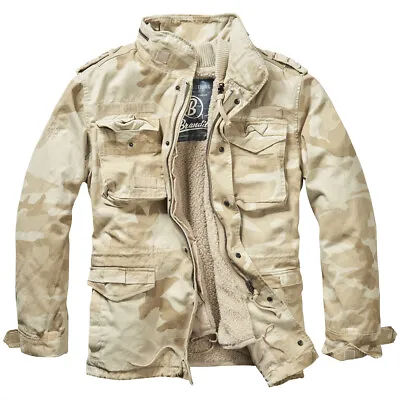 Buy Brandit M-65 Giant Jacket Military Tactical Mens Warm Field Parka Sandstorm Camo • 124.95£
