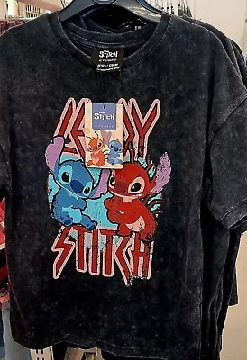 Buy Disney Stitch And Leroy Girls Oversized Cotton T Shirt Age  7- 15 Years • 12.99£