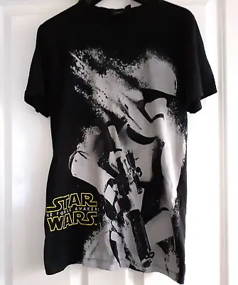 Buy Star Wars 'The Force Awakens' Black T Shirt Stormtrooper Size Small • 6£