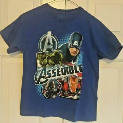Buy Marvel Boys Size Large Short Sleeve T-Shirt Avengers Assemble • 1.57£