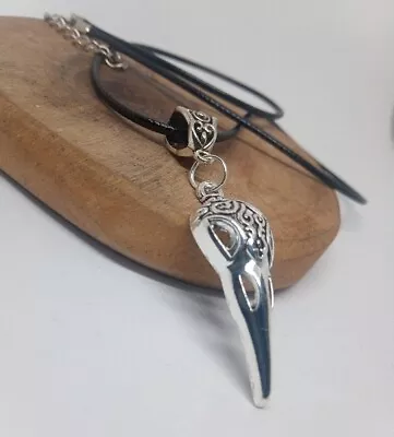 Buy NEW Beautiful Gothic Raven Skull Necklace Goth Pagan Hippy Alternative Jewellery • 4.95£