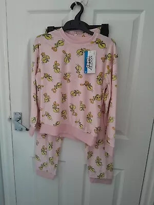 Buy Girls Pink Velour Looney Tunes Pyjama Set Age 9-10 From Marks And Spencer BNWT • 13.99£