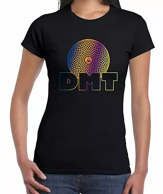 Buy DMT Gradient Rainbow Psychedelic Drug Womens T-Shirt • 12.95£