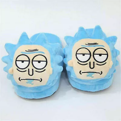 Buy Rick And Morty Slippers Unisex Mr.Meeseek Winter Shoes Plush Cotton Soft Warm F • 17.99£