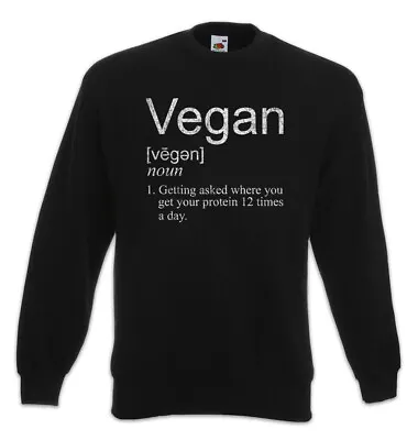 Buy Vegan Proteines Sweatshirt Pullover Fun Muscles Bodybuilding Fitness Food Pain • 35.94£