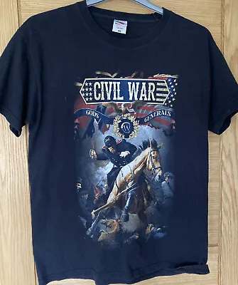 Buy Civil War Gods And Generals T Shirt Prog Metal Vgc Large Rare Backprint • 14.99£