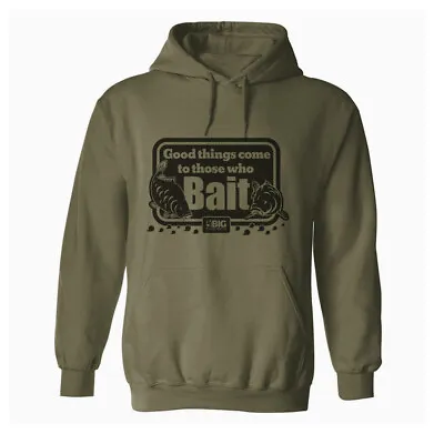 Buy THOSE WHO BAIT Military Green Mens Fishing Hoodie Angling Hoody Clothing • 25.99£