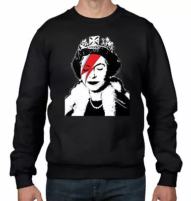 Buy Banksy Queen Bitch Ziggy Stardust Men's Sweatshirt Jumper • 23.95£