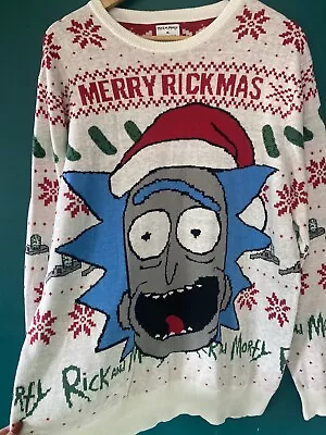 Buy Rick And Morty Christmas Xmas Jumper Sweater By Adult Swim XL • 19.99£