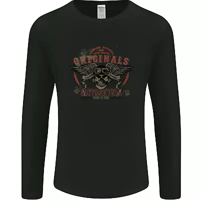 Buy Rebel Wings Motorcycle Originals Mens Long Sleeve T-Shirt • 11.99£