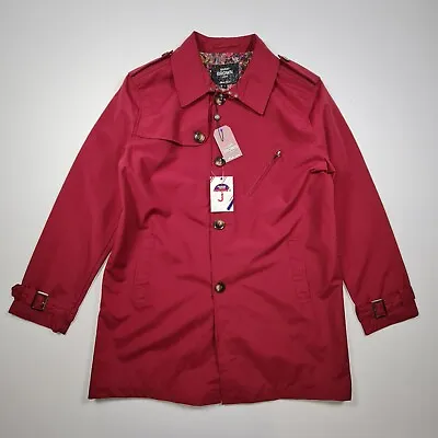 Buy Harry Brown Mens Coat Red Large Shower Proof Water Repellent Jacket • 19.99£