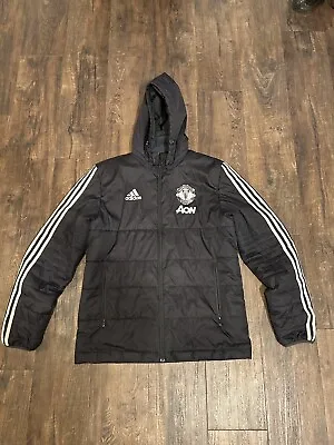 Buy Adidas Man Utd 2017-2018 Padded Winter Jacket (Used) • 18£