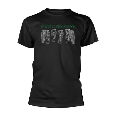 Buy TYPE O NEGATIVE - DEAD AGAIN COFFINS BLACK T-Shirt, Front & Back Print Large • 20.09£