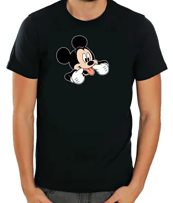 Buy Mickey Mouse Sarcasm Short Sleeve  White T Shirt Men G080 • 10.51£