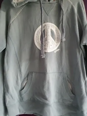 Buy Live Super, World Peace Logo Bluey Grey Hoodie Jumper By Lee Cooper, NWT RRP £50 • 17.99£