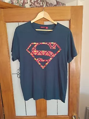 Buy D.C. Superman Logo T Shirt Size Large Pre-owned Good • 12£