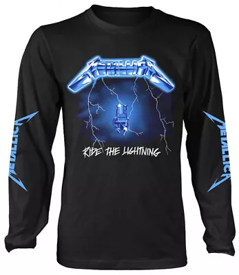 Buy Metallica Ride The Lightning Black Long Sleeve Shirt NEW OFFICIAL • 30.39£