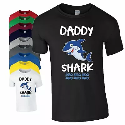Buy Daddy Shark T-Shirt Fathers Day Funny Viral Song Birthday Xmas Gift Men Top • 9.99£