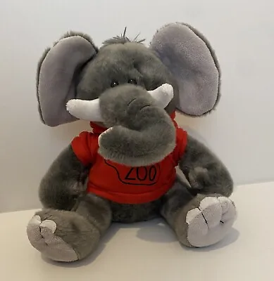 Buy Chester Zoo Elephant Plush Soft Toy With Red Hoodie Jumper • 3.50£