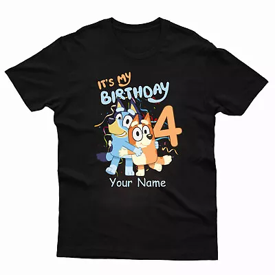 Buy It's My Birthday T-Shirt Personalised Age Children Birthday Gift Kids Boys Tee • 8.99£