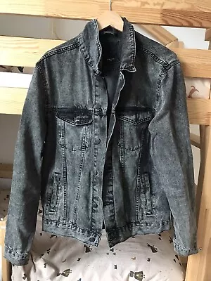 Buy New Look Mens Denim Jacket Size Large Long Sleeve Button Up Wash Look • 10.99£