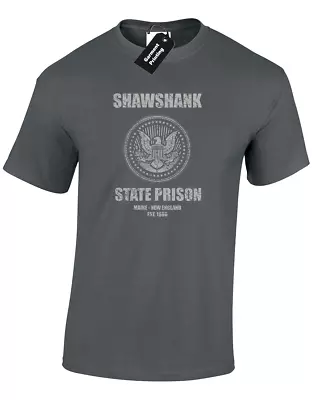 Buy Shawshank Prison Mens T-shirt Retro Prison Film Movie Cool Design Top (col) • 8.99£