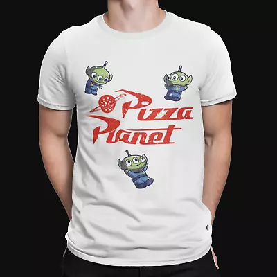 Buy Aliens Pizza Planet T-Shirt - Retro - Cartoon - Film  - Movie - TV - Toy  • 8.39£
