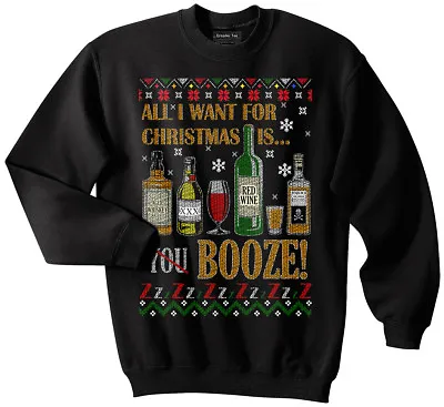 Buy Drinks Ugly Christmas Sweater, Booze, Alcohol, Drunk, Funny, Meme, Beer, Whiskey • 29.86£