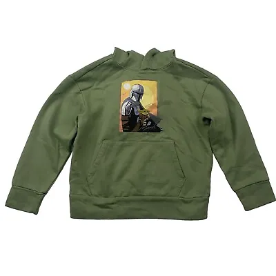 Buy Old Navy The Mandalorian Grogu Green Hoodie Sweatshirt Kangaroo Pocket Youth M 8 • 8.18£